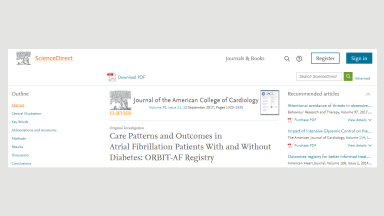 Care Patterns and Outcomes in Atrial Fibrillation Patients With and Without Diabetes (ORBIT-AF Registry)