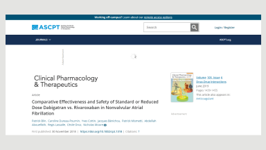 Comparative Effectiveness and Safety of Standard or Reduced Dose Dabigatran vs. Rivaroxaban in Nonvalvular Atrial Fibrillation