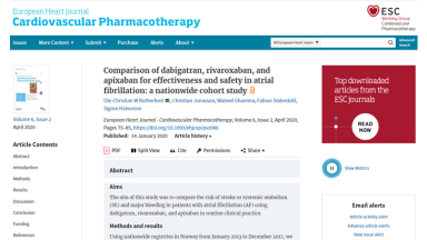 Comparison of dabigatran, rivaroxaban, and apixaban for effectiveness and safety in atrial fibrillation: a nationwide cohort study