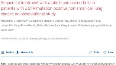 Sequential treatment afatinib