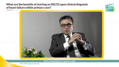 Benefits of starting an SGLT2 inhibitor upon clinical diagnosis of heart failure