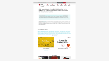 2023 Focused Update of the 2021 ESC Guidelines for the Diagnosis and Treatment of Acute and Chronic Heart Failure