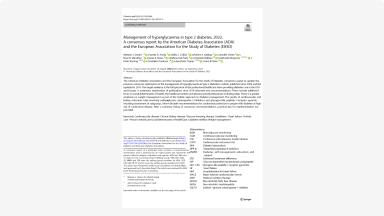 Management of hyperglycaemia in type 2 diabetes, 2022