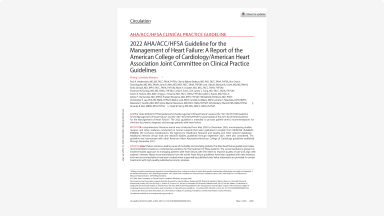 2022 AHA/ACC/HFSA Guideline for the Management of Heart Failure